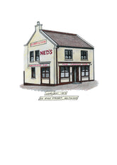 Pubs - Ned's Bar Unframed